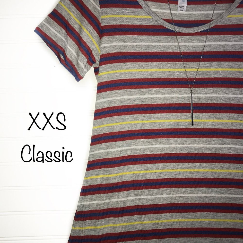 XXS Lularoe Classic T tshirt shirt top brand new NWT stripes
